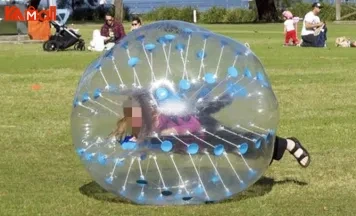 body zorb ball is played outdoors
